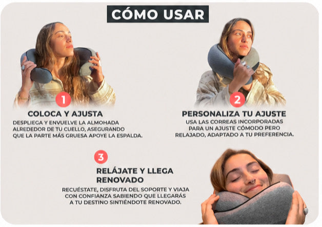 Almohada de viaje para el cuello
